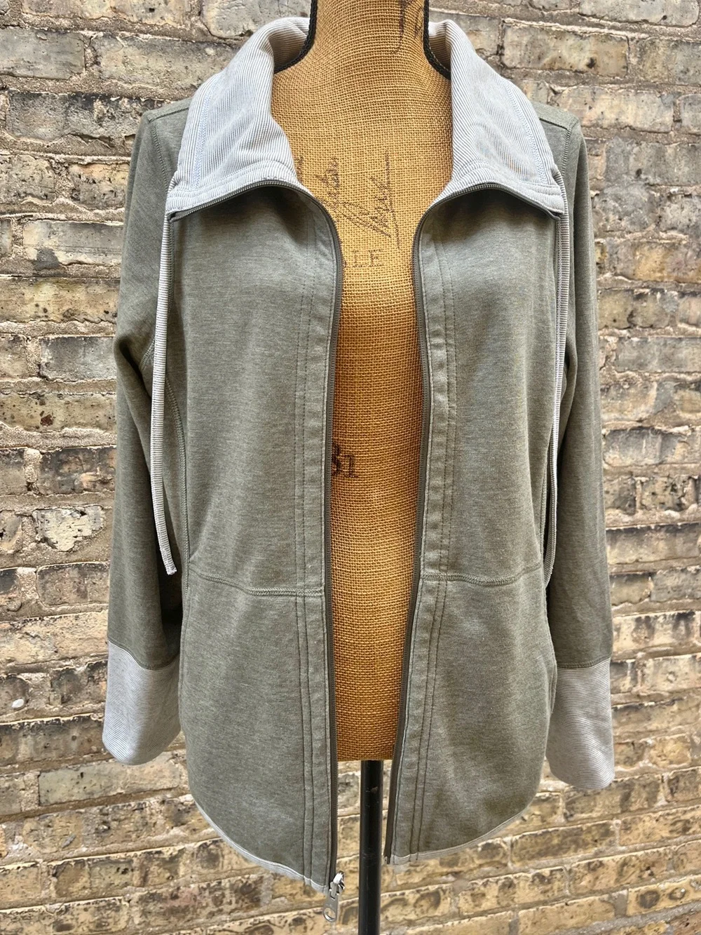 Tommy Bahama Sun Fade Flipside Reversible Full Zip Jacket Gray Size Large